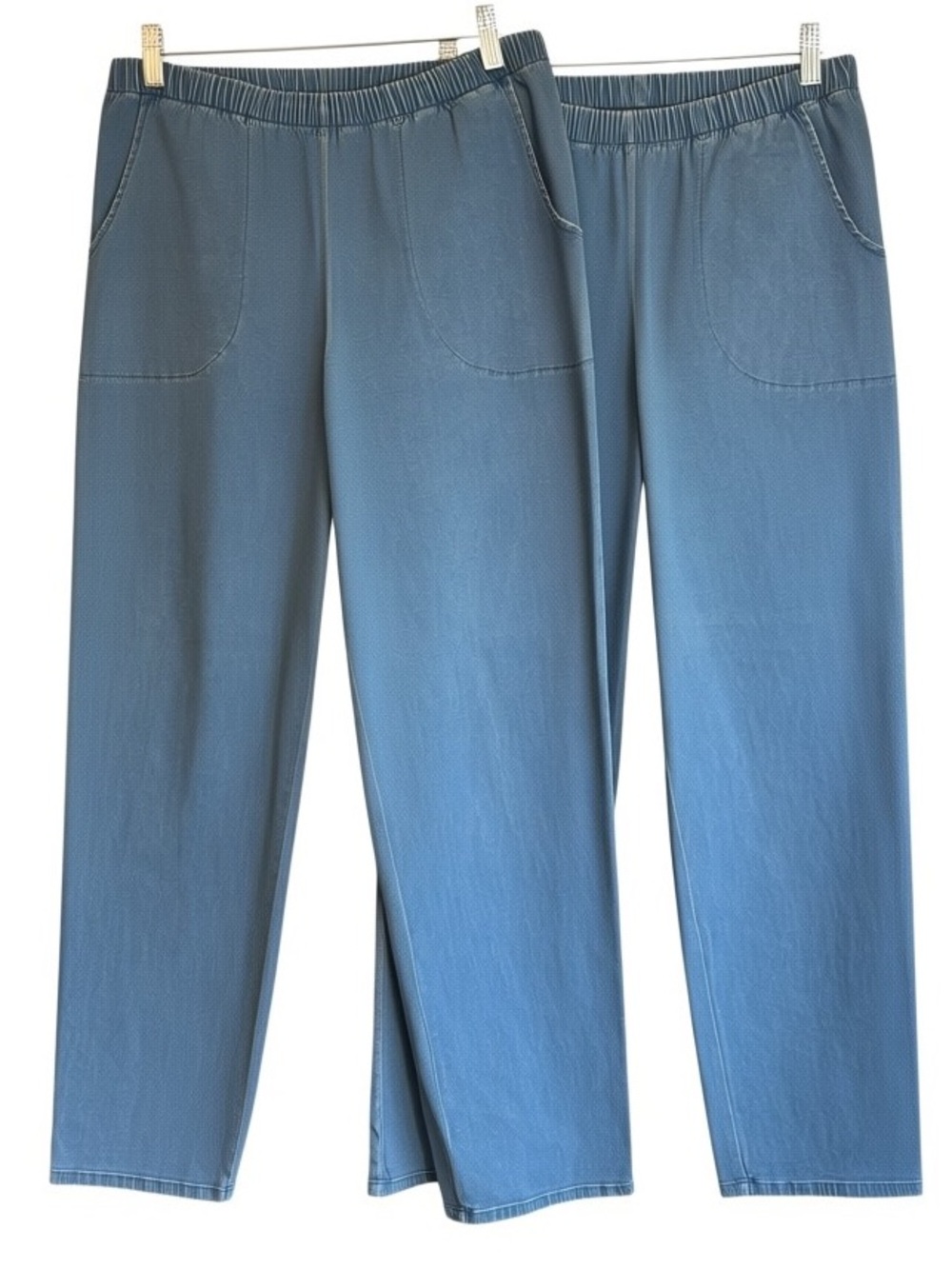 TWO! Faded Glory Women’s Plus Stretch Pull-On Denim Jeans Size 16W Average